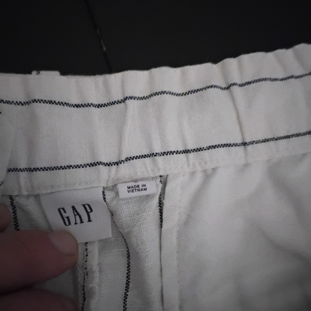 GAP Cream Pants with Black Stripes - Picture 3 of 5